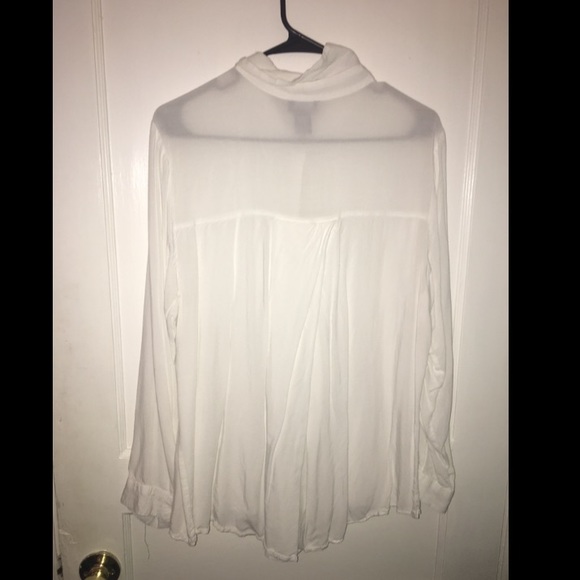 White Button-Up Blouse - Picture 2 of 2